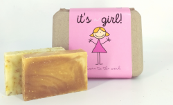 It's a Girl gift box Calendula soap + Honey soap