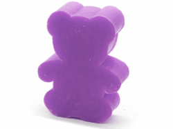 Medium teddy bear Soap fleur d'iris