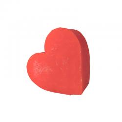 Medium Heart Soap red rose