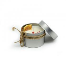 Orange and Cinnamon Scented Candle