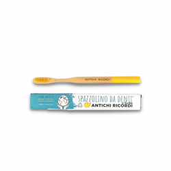 Yellow Adult Bamboo Toothbrush