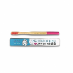 Pink Adult Bamboo Toothbrush