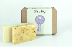 It's a Boy gift box Calendula soap + Mareille soap