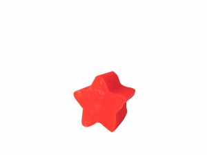 Medium Star Soap red rose