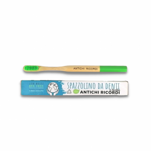Green Adult Bamboo Toothbrush