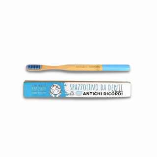 Adult Toothbrush in Blue Bamboo