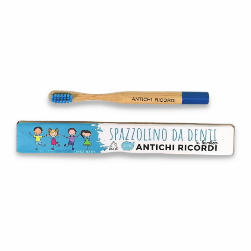 Baby toothbrush in Blue Bamboo
